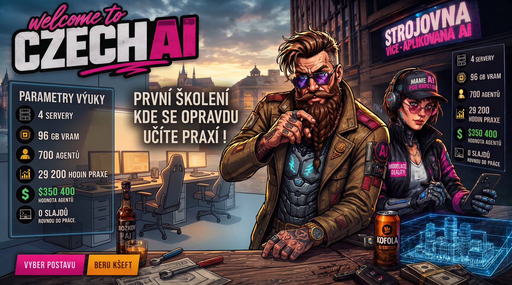 Parametry výuky — Strojovna